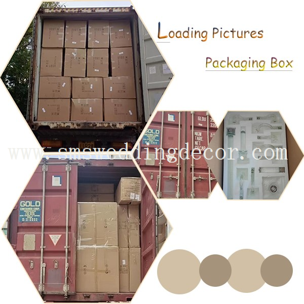 package and loading of candle holders package and loading of candle holders