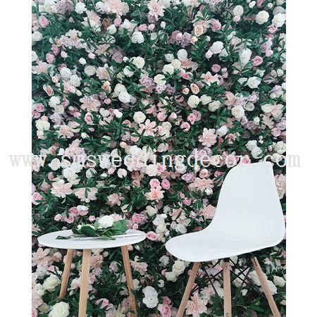 fake grass flower wall