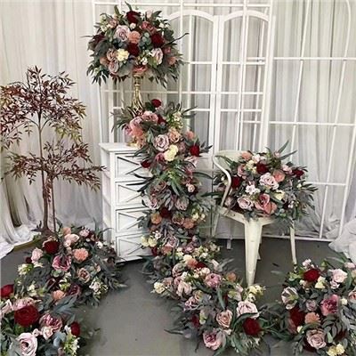 قطعات مرکزی گل بورگوندی