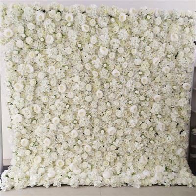 عروسی پس زمینه گل سفید