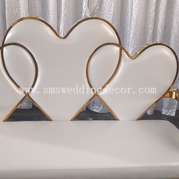 white faux leather sofa