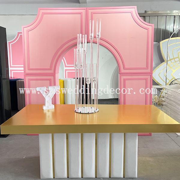 tall glass candelabra