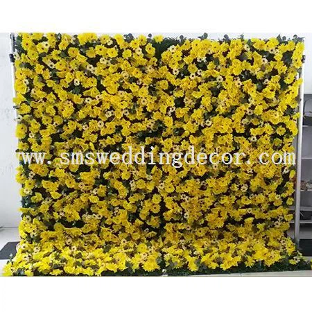 Yellow flower wall