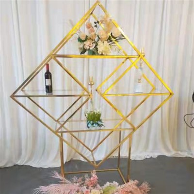 قفسه نمایشگر طلایی