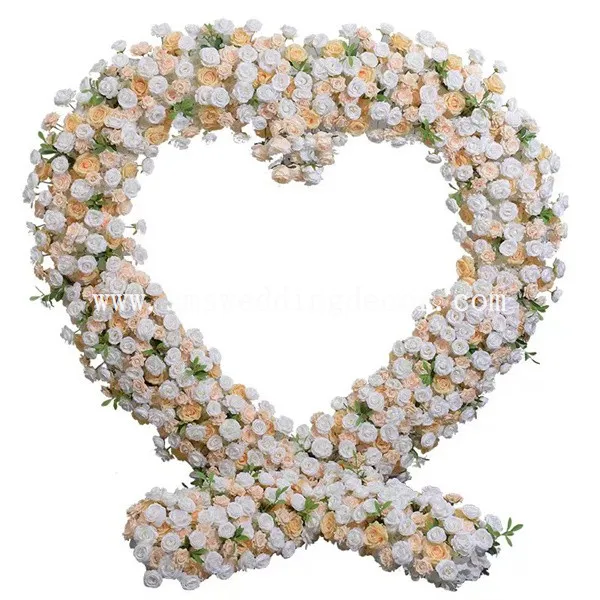 heart shaped wedding arch