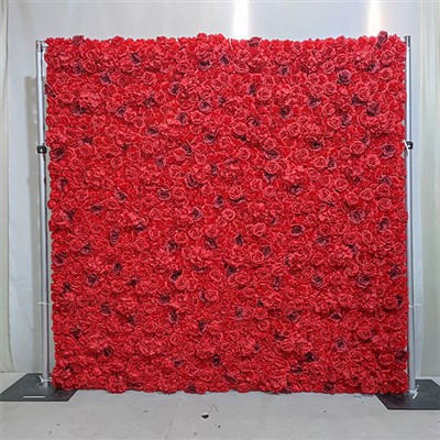 دیوار گل قرمز