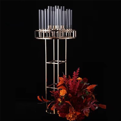 شمعدان طلایی عروسی مرکزی